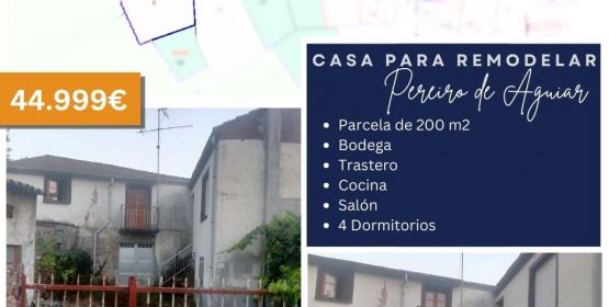 ¡Oportunidad! Casa para Reformar en Pereiro de Aguiar.